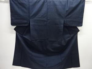 未使用品　手織り紬男物着物（キングサイズ）